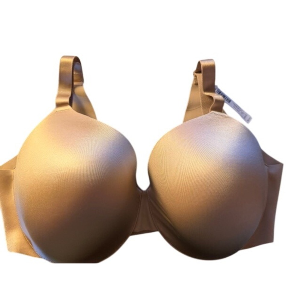Soma Vanishing Back Full Coverage Bra 40DDD Warm Amber Tan Nude NEW